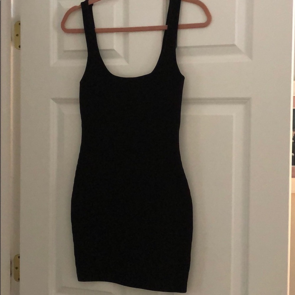 Black cocktail mini dress